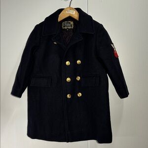 Fieldston Clothes wool pea navy marine coat K00058 size 3T